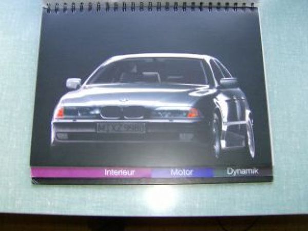BMW Ringbuch Vorstellung 5er Reihe E39 1995 intern Verkäufer