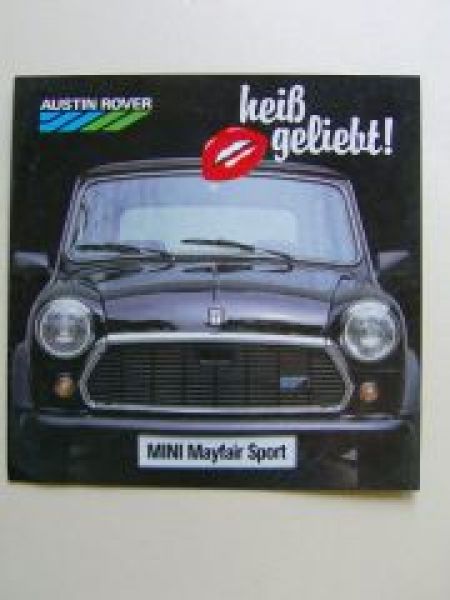 Austin Rover Mini Mayfair Sport Prospekt Rarität