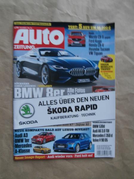 Auto Zeitung 13/2017 CX-5 vs. Kuga vs. CR-V vs. Tucson vs. Tiguan, Kaufberatung Skoda Rapid,VG: 530d G31 vs. A6 3.0TDi vs. V90 D5 vs. E350d