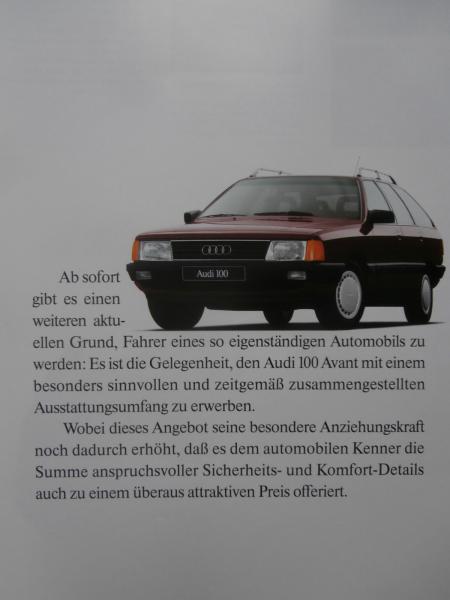 Audi 100 Avant Typ44 +diesel +2.0E 2.3E +quattro März 1989