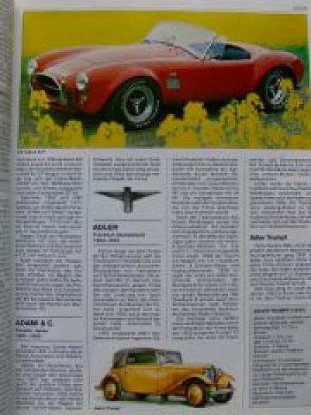 Enzyklopädie des Automobils Marken Modell Technik 1994