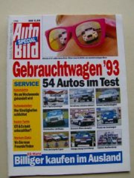Auto Bild Spezial 1/1993 E28 W115 E30 Omega A,W201, R21,W126,T2