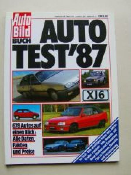 Auto Bild Buch Test 1987 XJ6, BMW 735i E32, AX11 TRX, 300ZX