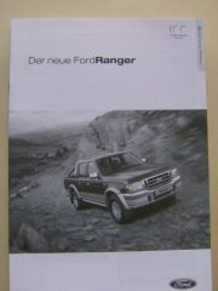 Ford Ranger Preisliste Juli 2003 NEU