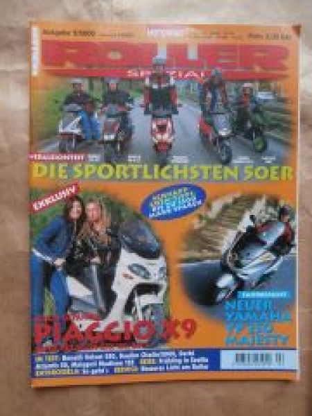 Motorrad Roller Spezial 2/2000 Vergleichstest Benelli 491GP vs. Aprilia SR 50LC vs. Peugeot