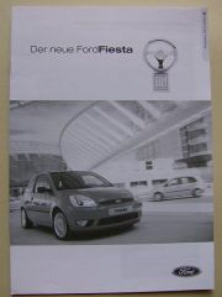 Ford Fiesta neues Modell Preisliste November 2002