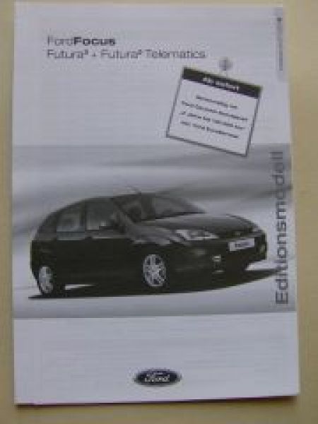 Ford Focus Futura2+ Telmatics Preisliste Juli 2001 NEU