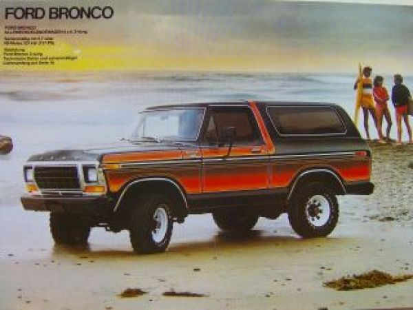 Ford US-Programm 1979 Mustang, LTD, Thunderbird, Bronco