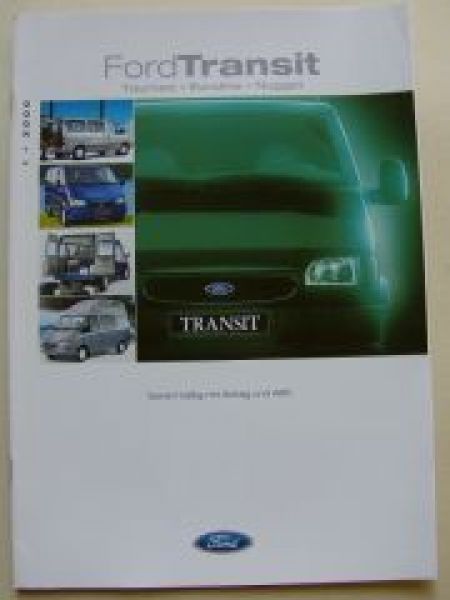 Ford Transit Tourneo Euroline Nugget Prospekt Januar 2000