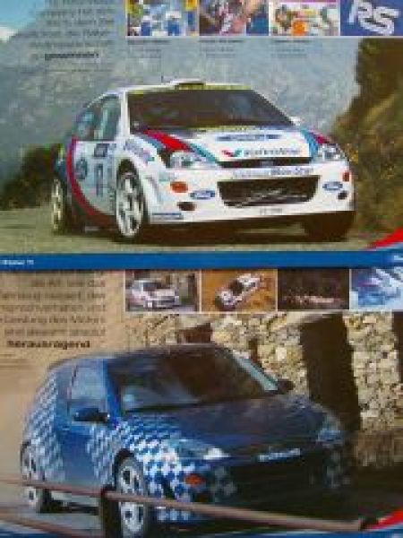 Ford Focus RS Prospektmappe Februar 2001 NEU