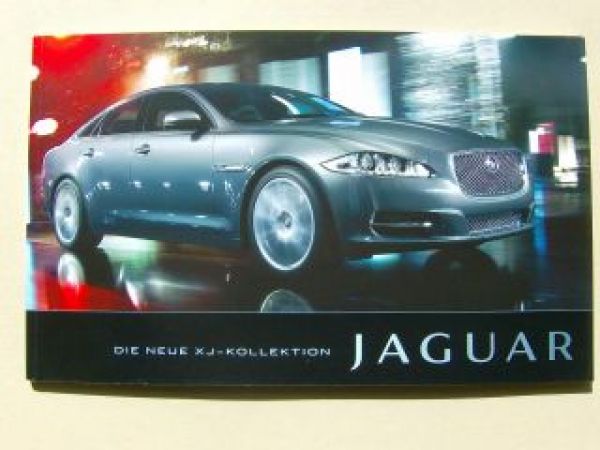 Jaguar XJ-Kollektion Prospekt Januar 2010 +Preise Juli 2009 X351
