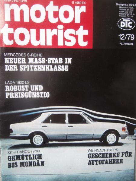 motor tourist 12/1979 Mercedes Benz 280S SE 380SE 500SE W126,Lada 1600LS,Jaguar XJ-Baureihe,