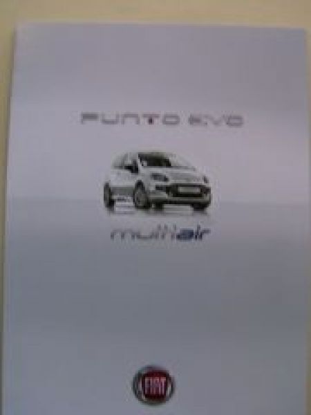 Fiat Punto Evo multiair Prospekt Dezember 2009 NEU