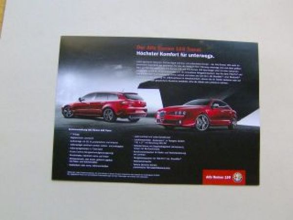 Alfa Romeo 159 Travel Prospektblatt März 2010