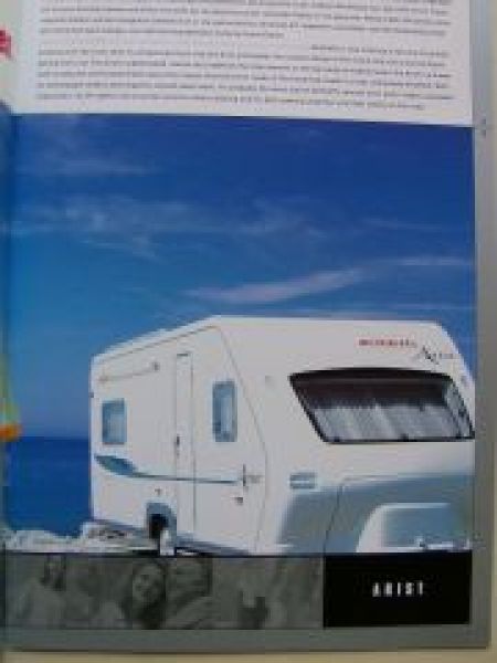 Dethleffs Arist & Exclusiv Luxuscaravans Prospekt +Preisliste NE
