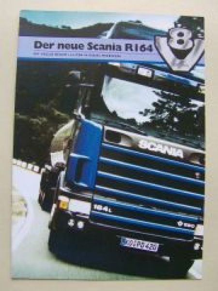 Scania R164 V8 Dieseltriebwerk Prospekt