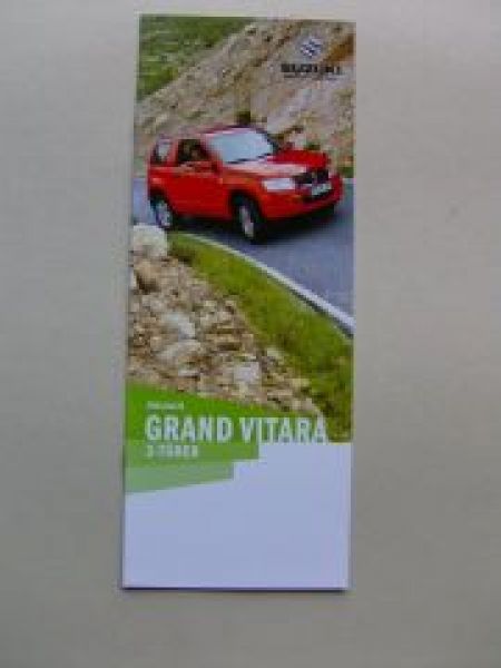 Suzuki Preisliste Grand Vitara 3-Türer Dezember 2005 NEU
