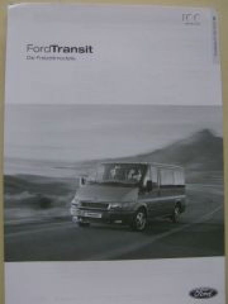 Ford Transit Freizeitmodelle Prospekt 2003 8/03 Euroline Nugget Reisemobil Auto 