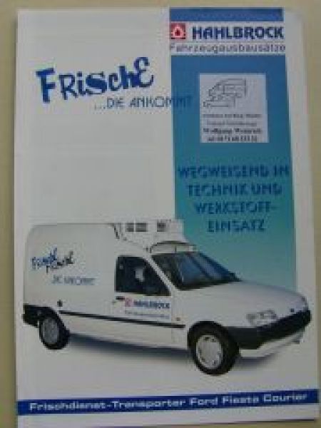 Ford Fiesta Courier Frischdienst-Transporter Hahlbrock