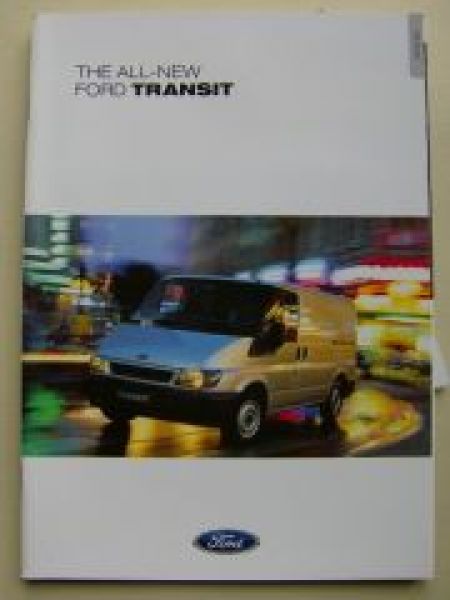 Ford Transit All-New UK England REchtslenker Prospekt 9/2000