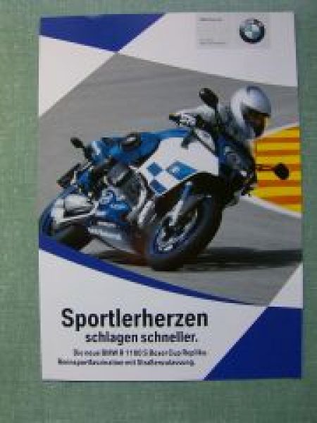 BMW Motorrad Prospekt R 1100 S Boxer Cup Replika 2002