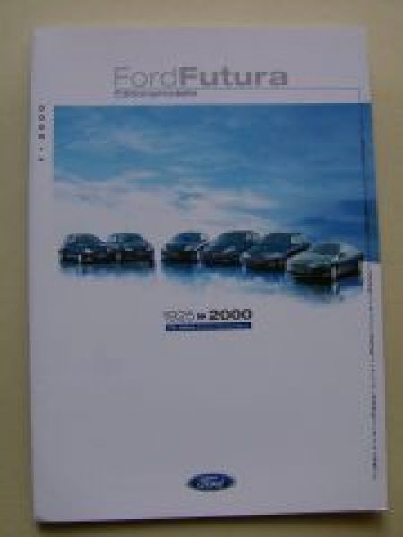 Ford Futura Editionsmodelle Prospekt 1925-2000 NEU