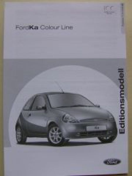 Ford Ka Colour Line April 2003 NEU