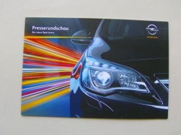 Opel Astra Presserundschau neues Modell Oktober 2009 NEU