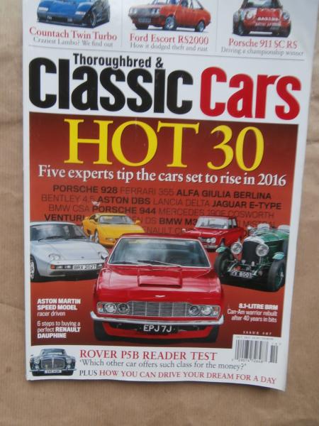 Thoroughbred & Classic Cars 10/2015 Ford Escort RS 2000,911 SC RS,Bastos Porsche,