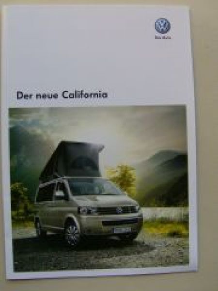 VW T5 California Prospekt Facelift September 2009 NEU