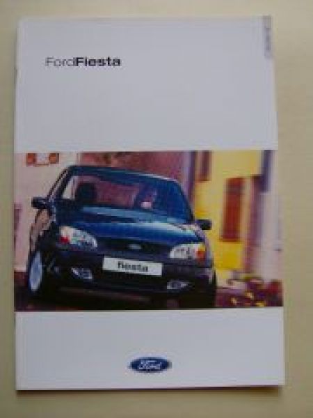 Ford Fiesta Prospekt August 2001 NEU +Futura2 Ghia Sport