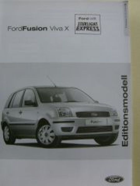 Ford Fusion Viva X September 2004
