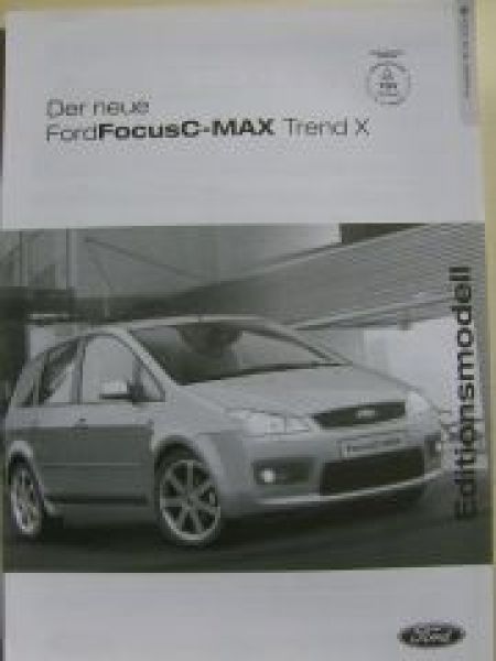Ford Focus C-Max Trend X März 2004 NEU