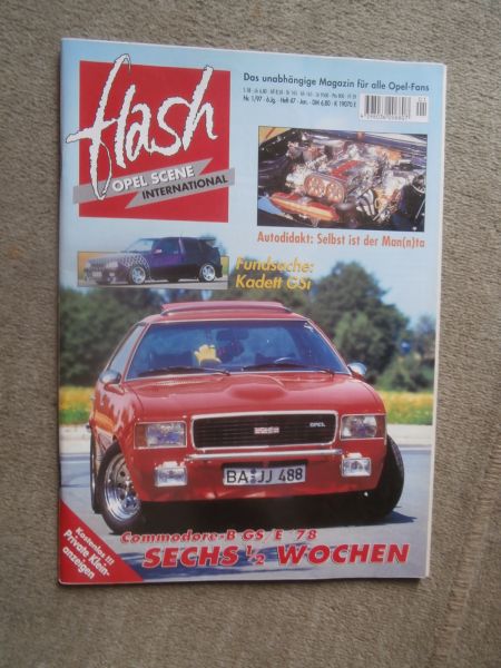 flash Opel Scene International 1/1997 Commodore B GS/E,Kadett E GSi,Ascona B,Ascona C,