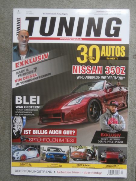 Tuning 3/2015 VW Golf3 Cabrio,Seat Leon,Nissan 350Z,BMW E39,Abarth 500,Ford Ka,Peugeot RCZ-R,Audi A5,Mazda RX-7