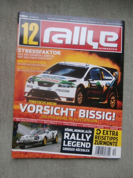 rallye Das Magazin 11+12/2005 Mercedes Benz 450SLC 500SLC R107,Volkswagen Dakar 2006,