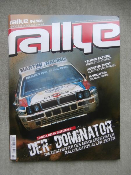 rallye magazin 4/2008 Lancia Delta Integrale,Subaru Impreza