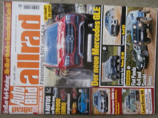 auto bild allrad 1/2019 Lamborghin LM002 vs. Urus,Seat Tarraco,X4 20d vs. GLC250d Coupé,Dauertest BMW X1 Xdrive20i