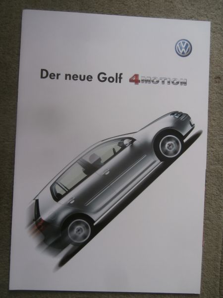 VW Golf V 4Motion 1.9TDI 2.0TDI 2.0FSI +Preise Österreich September 2004