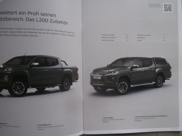 Mitsubishi L200 Zubehörprogramm Katalog August 2019