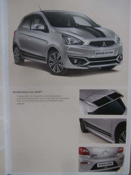 Mitsubishi Space Star Zubehörprogramm Katalog Juli 2019