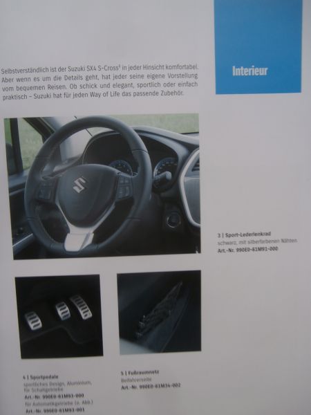 Suzuki S-Cross SX4 Zubehör Katalog März 2019