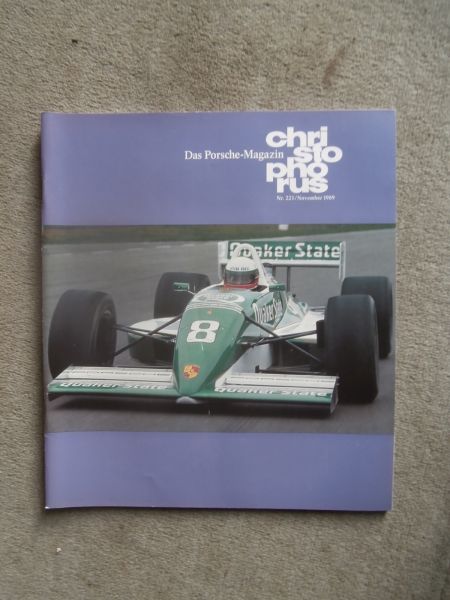 christophorus magazin November 1989 Nr.221 917 PA/16,911 Carrera 2 mit Tiptronic (964),