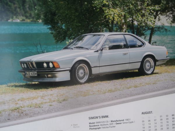 BMW Classic Kalender 2019 7er E32,E21,E9,M1 E26, 8er E31,M635CSI E24 Format 54x58cm