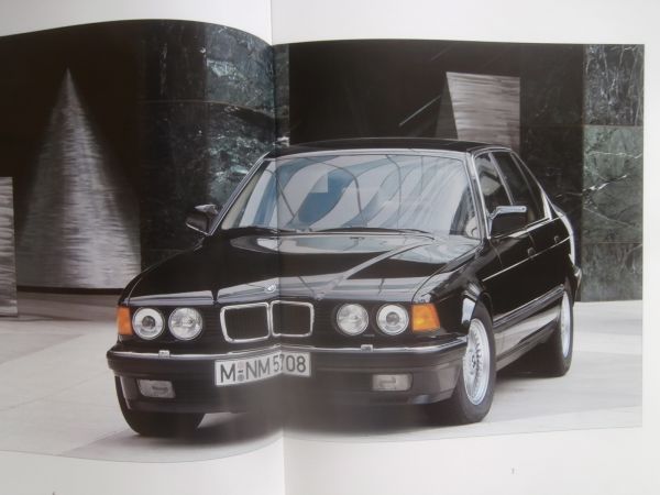 BMW 750i 750iL E32 Großformat E32 Prospekt September 1990+Highline