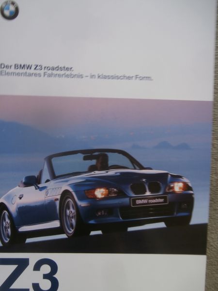 BMW Z3 roadster E36/7 1.8 1.9 2.8 M +Zubehör September 1997