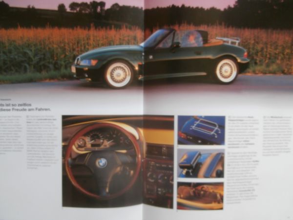 BMW Z3 roadster E36/7 Sonderausstattungen Zubehör & Farben 9/1995
