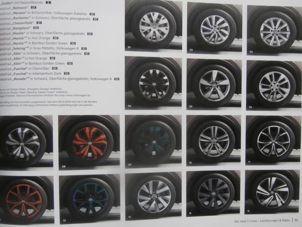 VW T-Cross TSI OPF 70kw 85kw Prospekt Mai 2019+Preisliste +Style Life Pakete