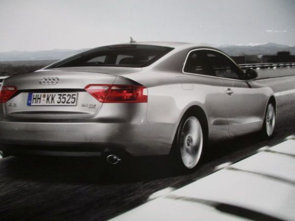 Audi A5 (Typ 5T) Katalog September 2007 +S5 +Preisliste Version Österreich
