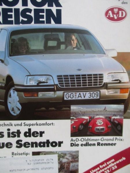 Motor & Reisen 7+8/1987 Opel Senator B,Ford Fiesta CTX Getriebe,Audi 90,